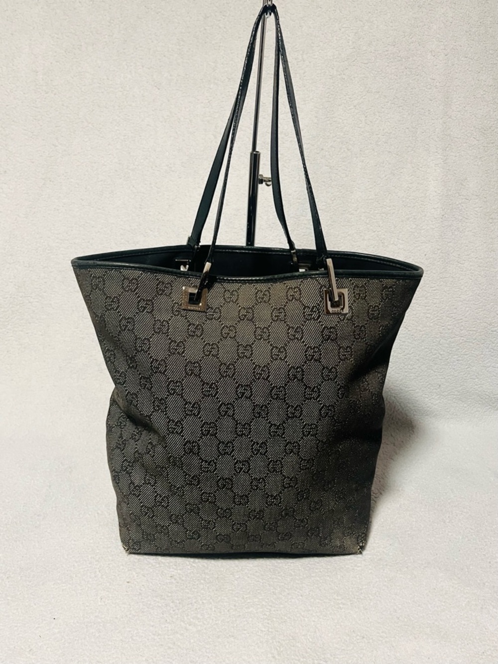 Gucci GG Denim Tote/Shoulder Bag - Picture 3 of 15